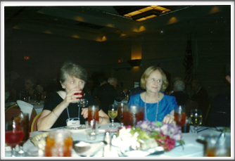 Ellen Warthen and Kathy Ezell at the Banquet